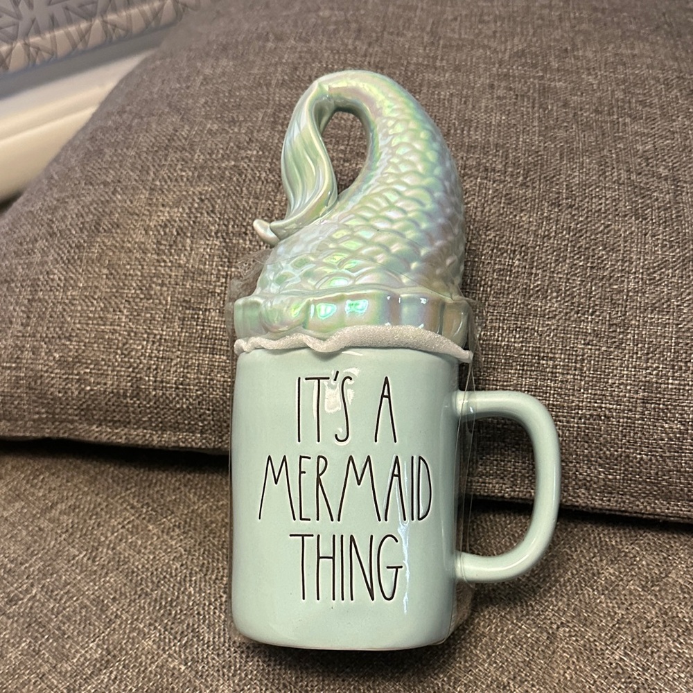 Rae Dunn Mermaid Tail Mug - Light Green